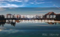 星辰影院下载完整体验记录：资源更新节奏、分类结构与整体使用体验