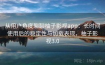 从用户角度聊聊柚子影视app：长时间使用后的稳定性与加载表现，柚子影视3.0